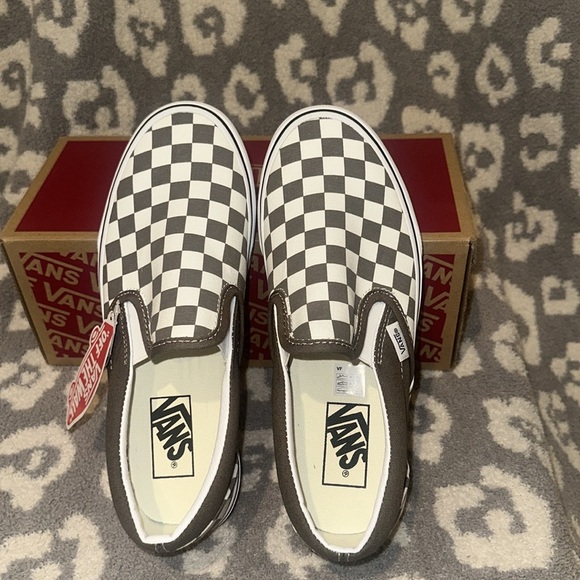 Vans Classic Slip-on Theory/Checkerboard Sneakers “Off the Wall” New 😍 - Picture 14 of 17